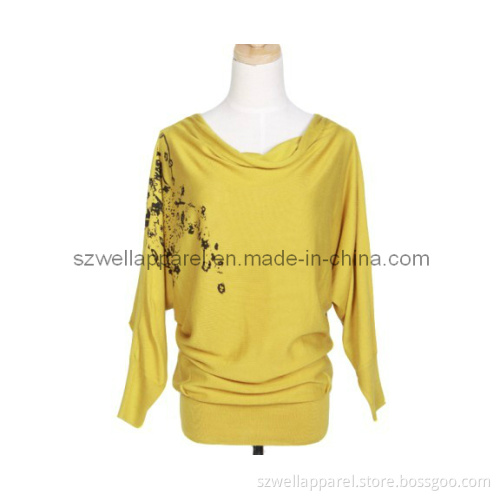 Woman Cotton Print Knitwear (SZWA-0934)
